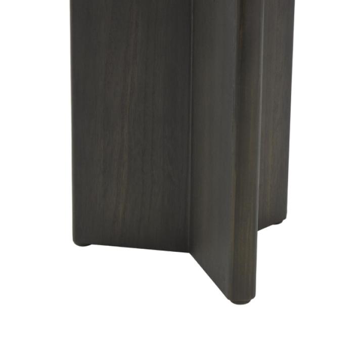 Black Wood Modern Accent Tables, Set of 2