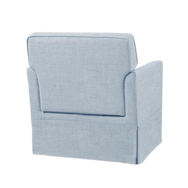 Light Blue Slipcover Armchair