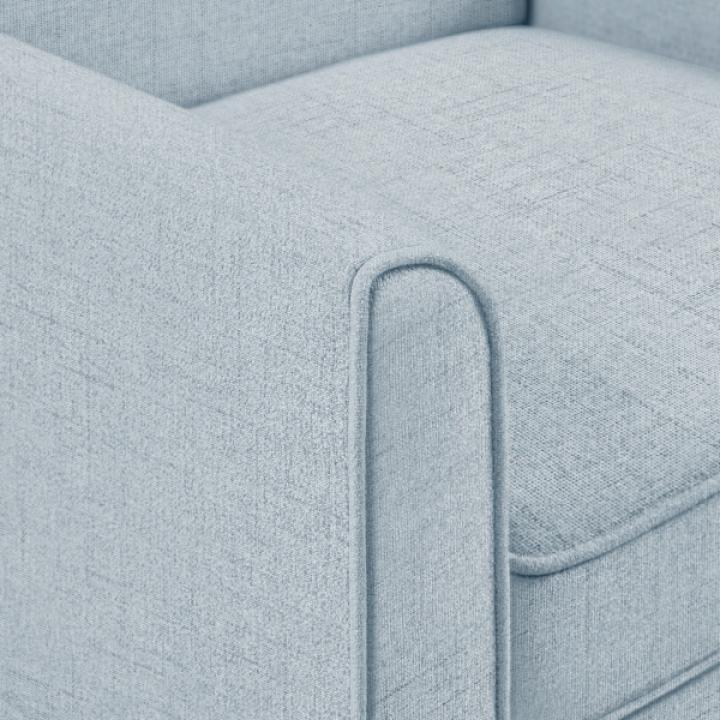 Light Blue Slipcover Armchair