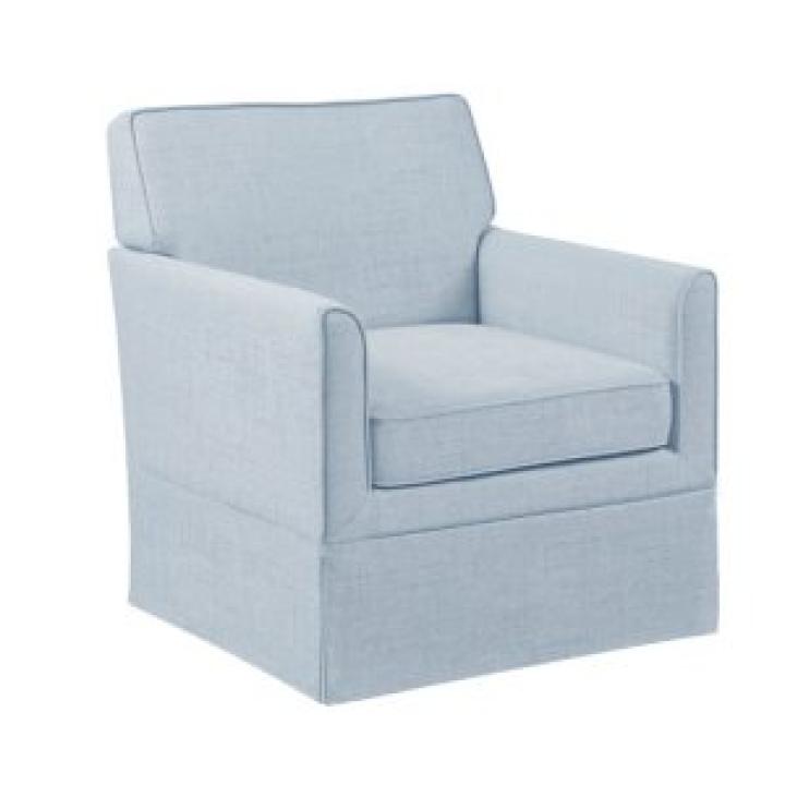 Light Blue Slipcover Armchair