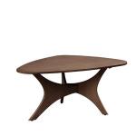 Walnut Triangle Modern Coffee Table