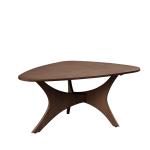 Walnut Triangle Modern Coffee Table
