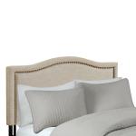 Tan Upholstered Augusta King Headboard