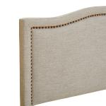 Tan Upholstered Augusta King Headboard