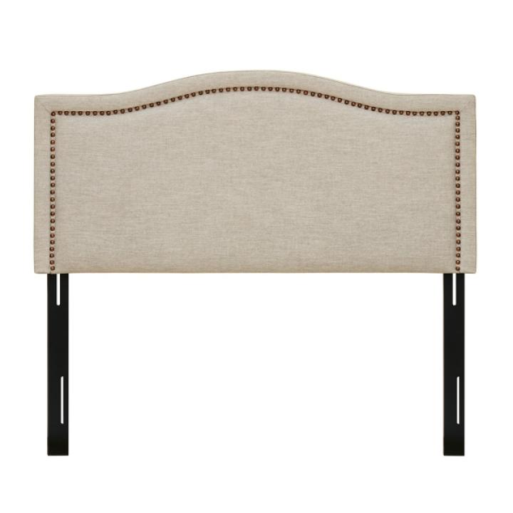 Tan Upholstered Augusta King Headboard