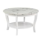 White Marble Round Coffee Table