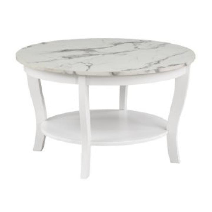 White Marble Round Coffee Table