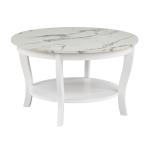 White Marble Round Coffee Table