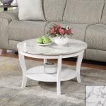 White Marble Round Coffee Table