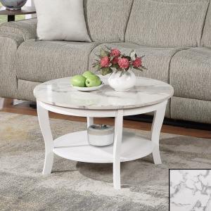 White Marble Round Coffee Table