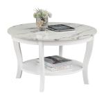 White Marble Round Coffee Table