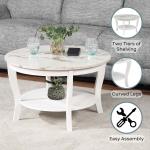 White Marble Round Coffee Table
