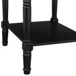 Black Wood Charging Traditional Accent Table