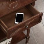 Brown Wood Traditional Console Table