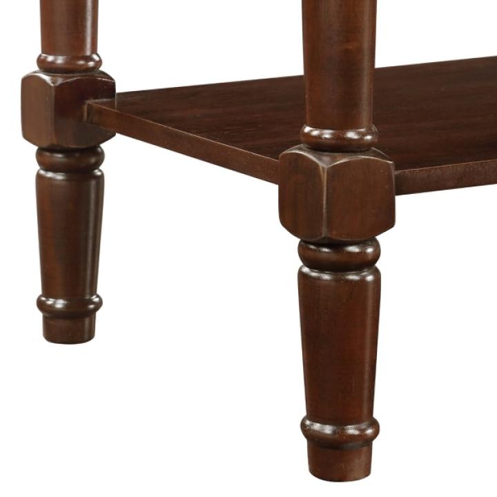 Brown Wood Traditional Console Table
