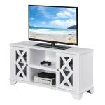 White Wood X Doors Media Cabinet
