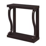 Espresso Wood Curved Sides Console Table
