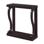 Espresso Wood Curved Sides Console Table