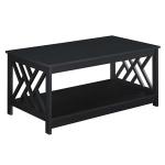 Black Cut-Out Sides Coffee Table