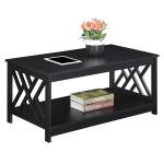 Black Cut-Out Sides Coffee Table