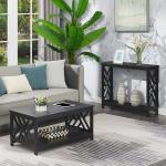 Black Cut-Out Sides Coffee Table