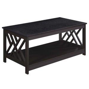 Espresso Cut-Out Sides Coffee Table
