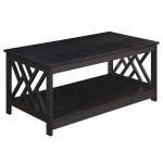 Espresso Cut-Out Sides Coffee Table