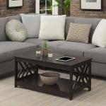 Espresso Cut-Out Sides Coffee Table