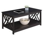 Espresso Cut-Out Sides Coffee Table