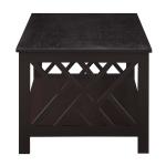 Espresso Cut-Out Sides Coffee Table