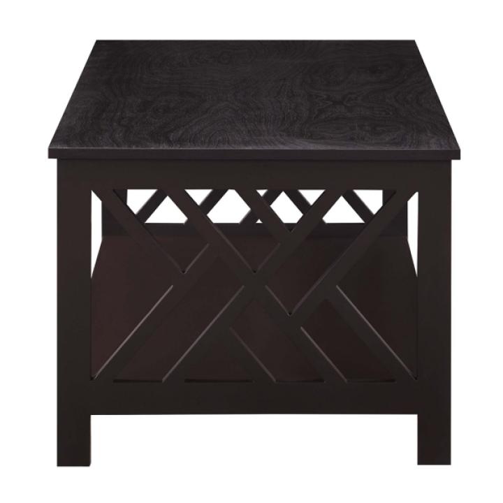 Espresso Cut-Out Sides Coffee Table