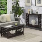 Espresso Cut-Out Sides Coffee Table