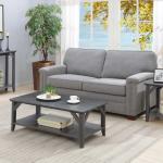 Gray Tapered Legs Rustic Coffee Table