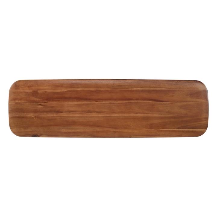 Calais Natural Rubber Wood Bench
