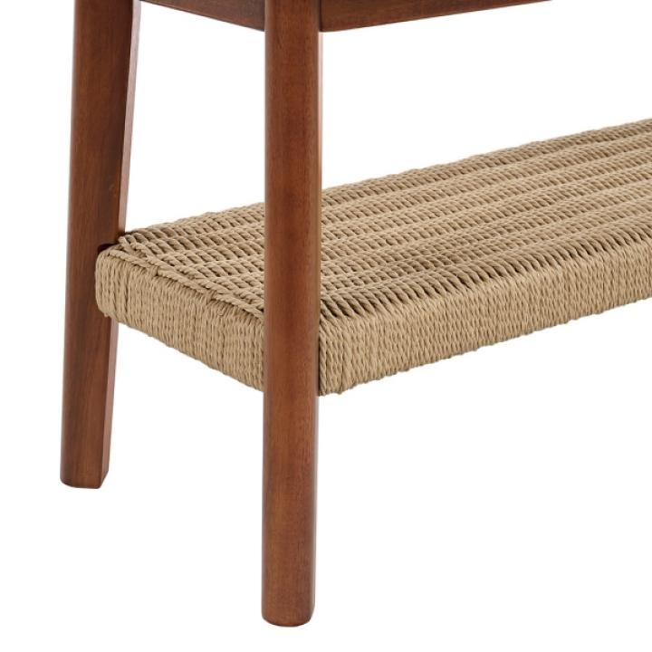 Calais Natural Rubber Wood Bench