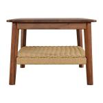 Calais Natural Rubber Wood Coffee Table