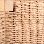 Newport Natural Wood and Rattan Counter Stool