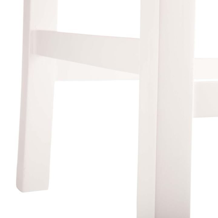 White Newport Wood and Rattan Counter Stool