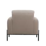 Taupe Velvet Upholstered Knox Accent Chair