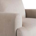 Taupe Velvet Upholstered Knox Accent Chair