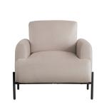 Taupe Velvet Upholstered Knox Accent Chair