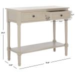 Vintage Gray 2-Drawer Samantha Console Table