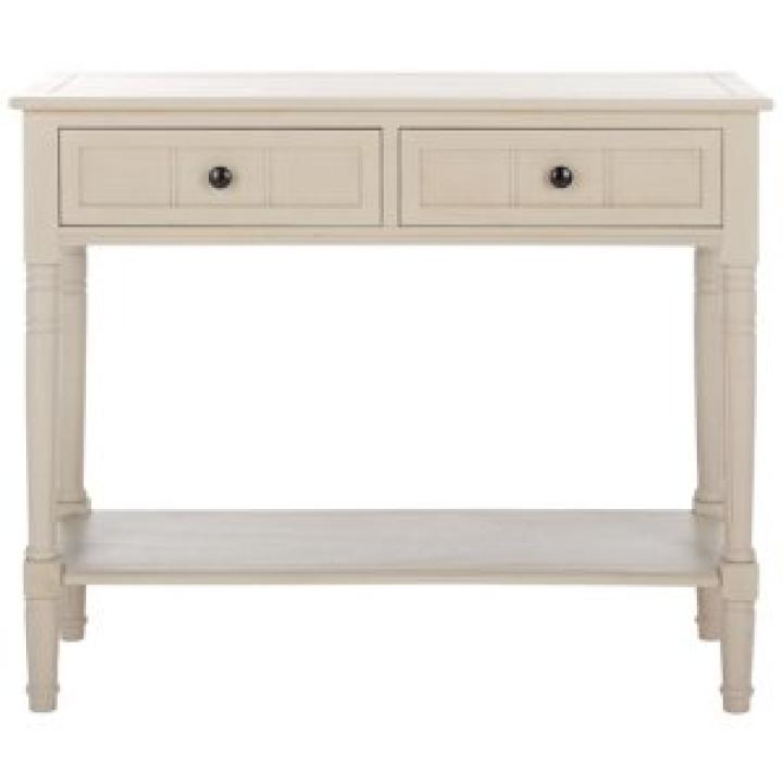 Vintage Gray 2-Drawer Samantha Console Table