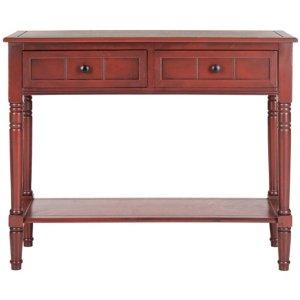 Warm Red 2-Drawer Samantha Console Table