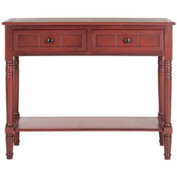 Warm Red 2-Drawer Samantha Console Table