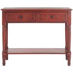 Warm Red 2-Drawer Samantha Console Table