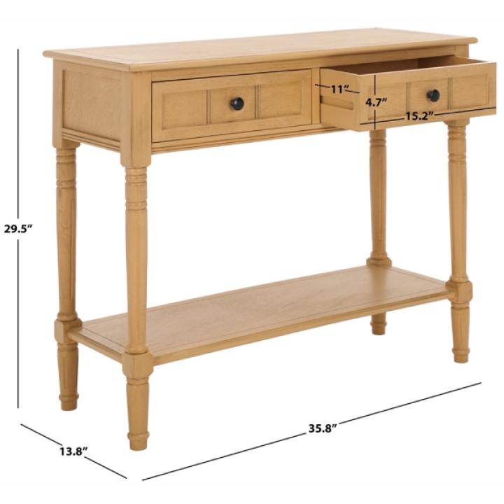 Natural 2-Drawer Samantha Console Table
