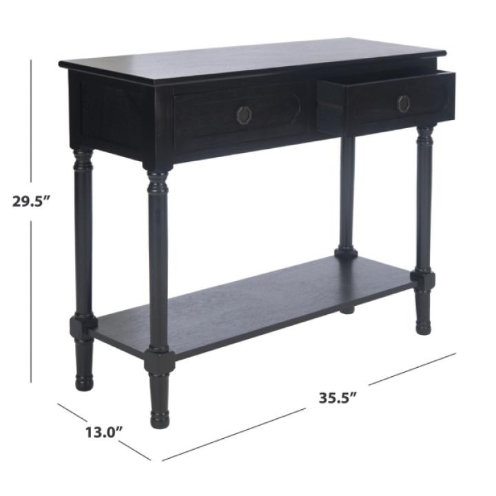 Black Wood Allura Console Table