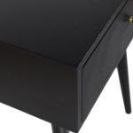 Black Wood 1-Drawer Arthur Accent Table