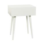 White Wood 1-Drawer Arthur Accent Table